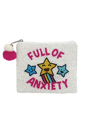 Full of Anxiety beaded bag