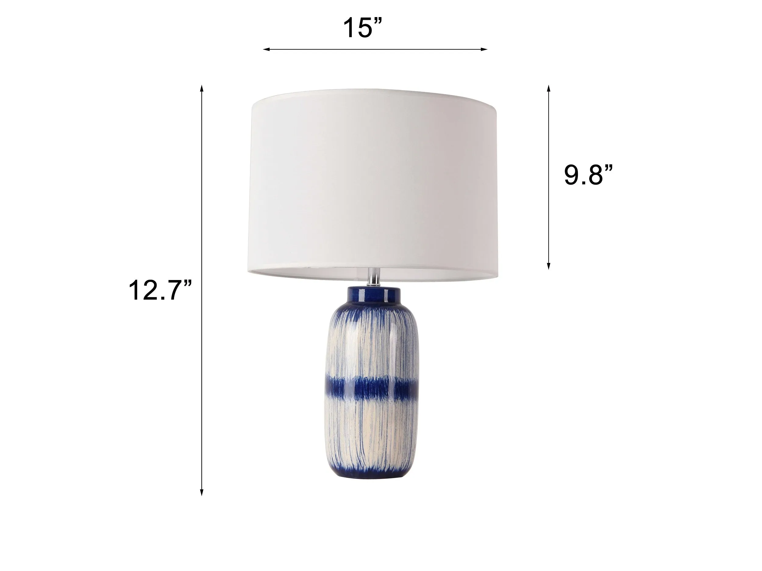 Garcia Collection  Metal & Ceramic Table Lamp Lights