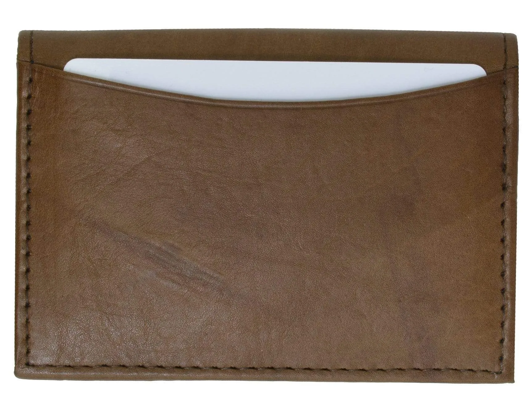 Genuine Lambskin Leather Business Card Holder by Marshal Wallet