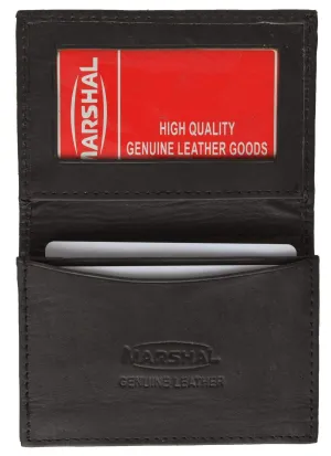 Genuine Lambskin Leather Business Card Holder by Marshal Wallet