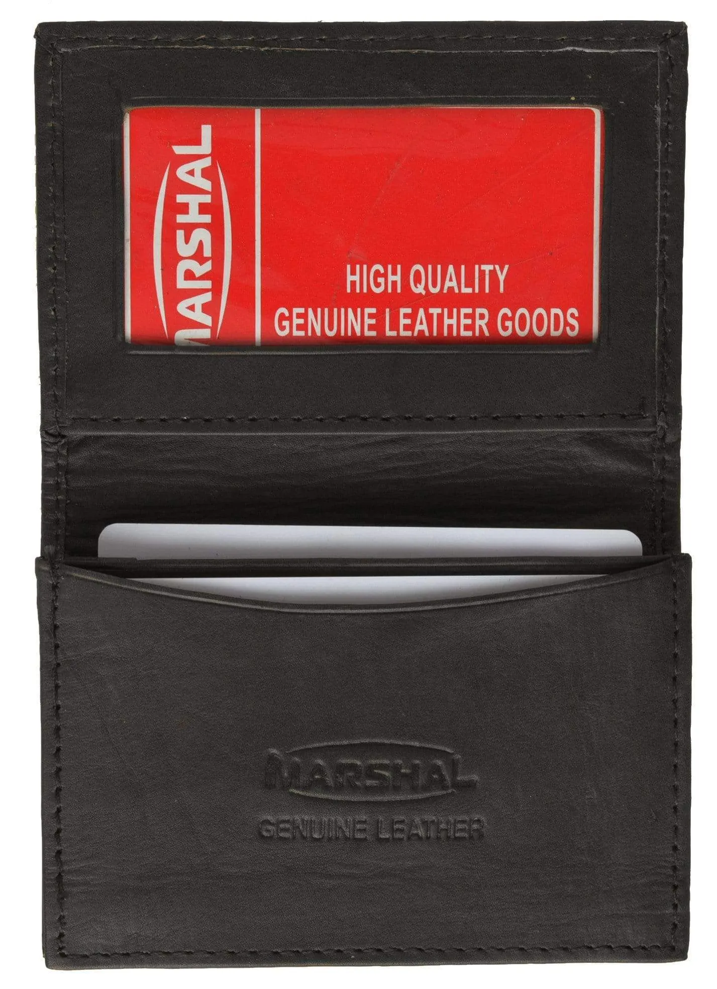 Genuine Lambskin Leather Business Card Holder by Marshal Wallet