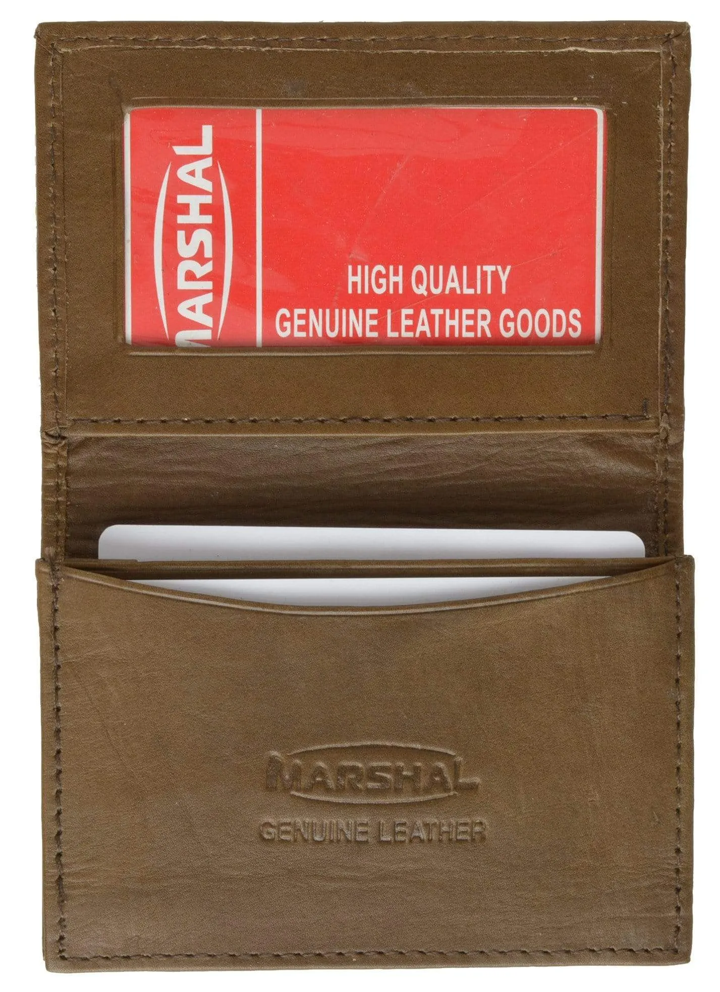 Genuine Lambskin Leather Business Card Holder by Marshal Wallet