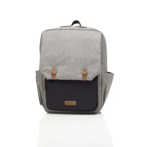 George Backpack Nappy Bag - Black/Grey