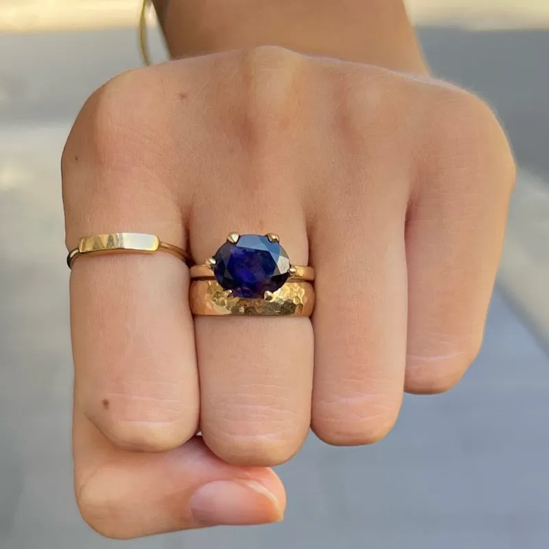 Gigi Ring, Iolite, 9kt Yellow Gold