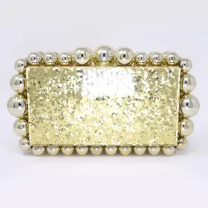 Gold Acrylic Bling Bubble Wedding Bag, Statement Bag, Evening Clutch, Wedding Clutch, Bridal Clutch, Bridal Cross body bag.