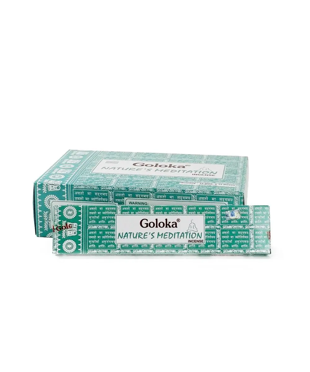Goloka Natures Meditation Incense Box of 12 Packs