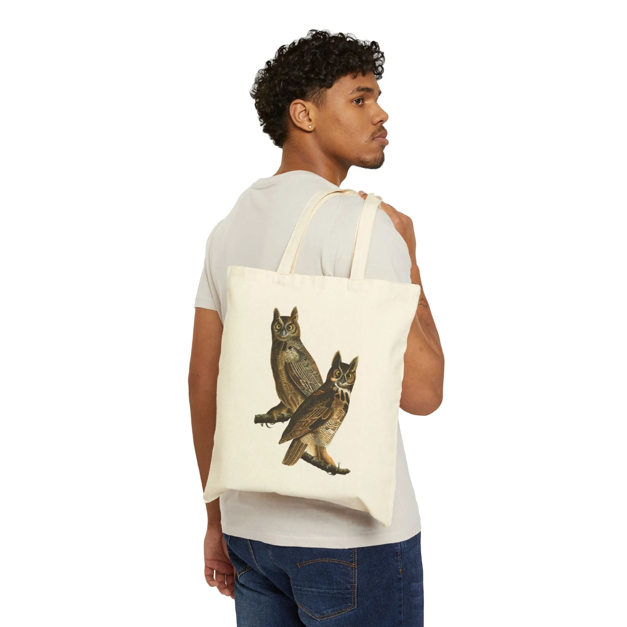 Great Horned Owl Canvas Tote Bag