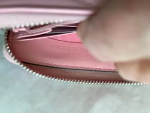 Gucci Chevron Violet Roseate Wallet Rose Pink GG Leather Italy Box New