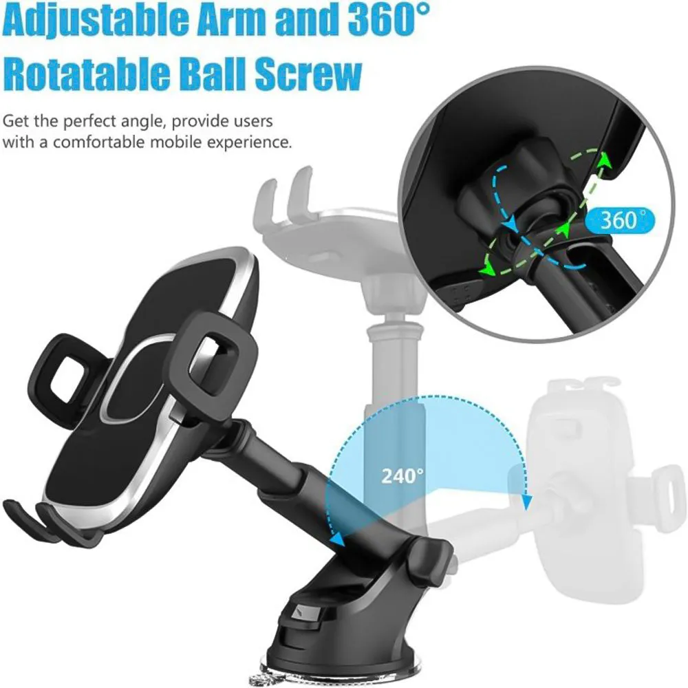 H-XP328 Car Phone Holder 360° Full Rotation