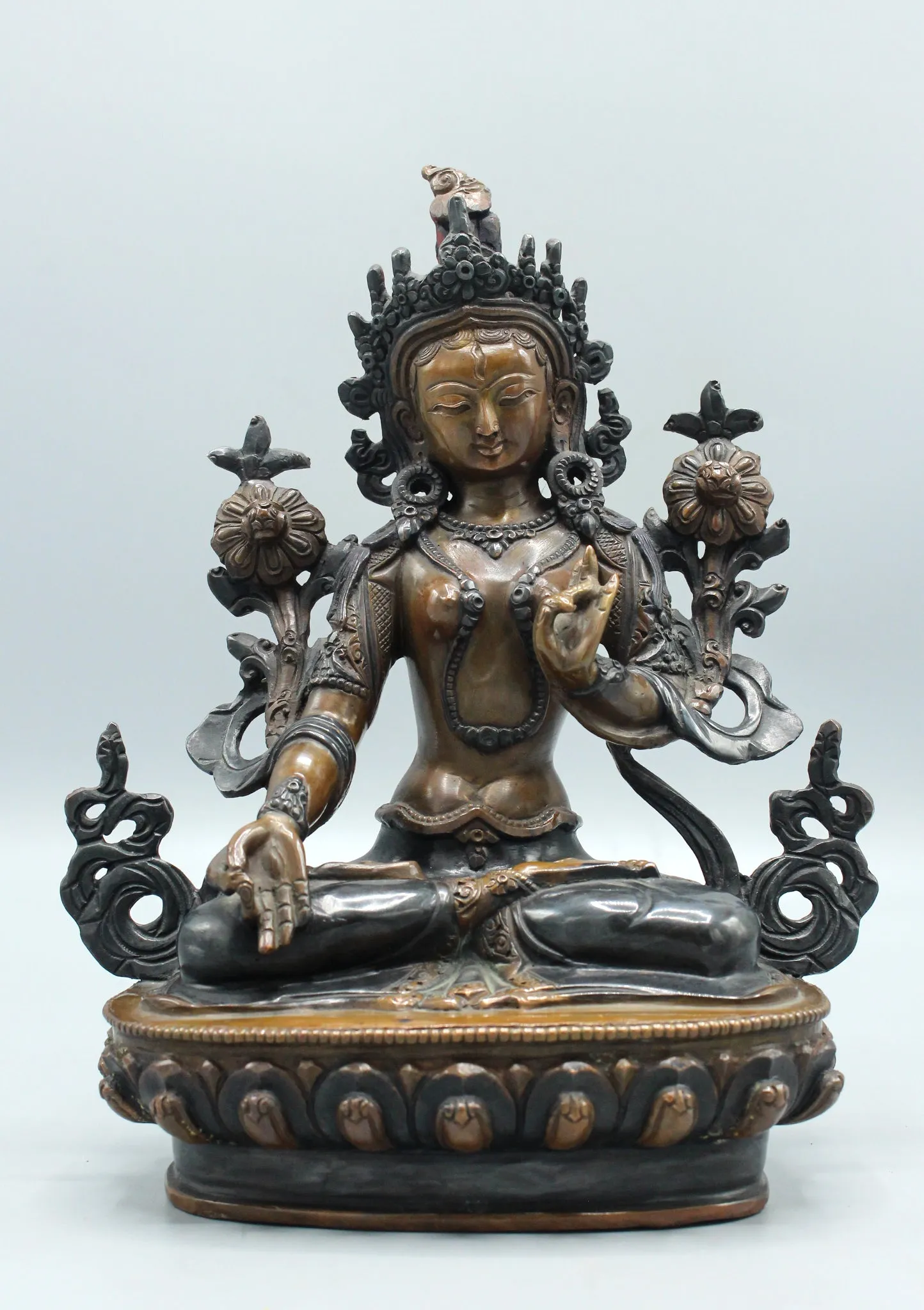 Hand Crafted Exquisite White Tara Statue 8 Inch High