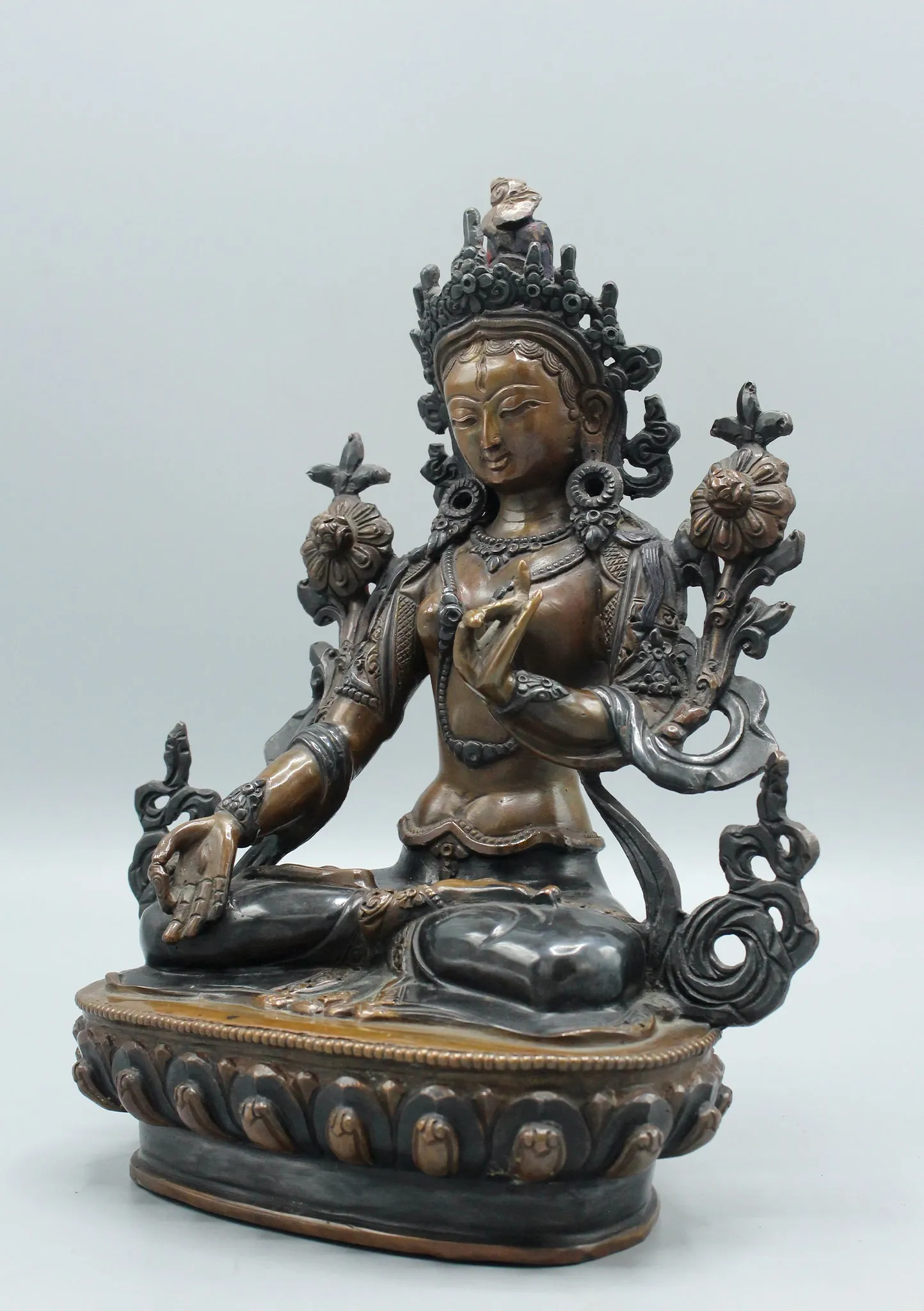 Hand Crafted Exquisite White Tara Statue 8 Inch High