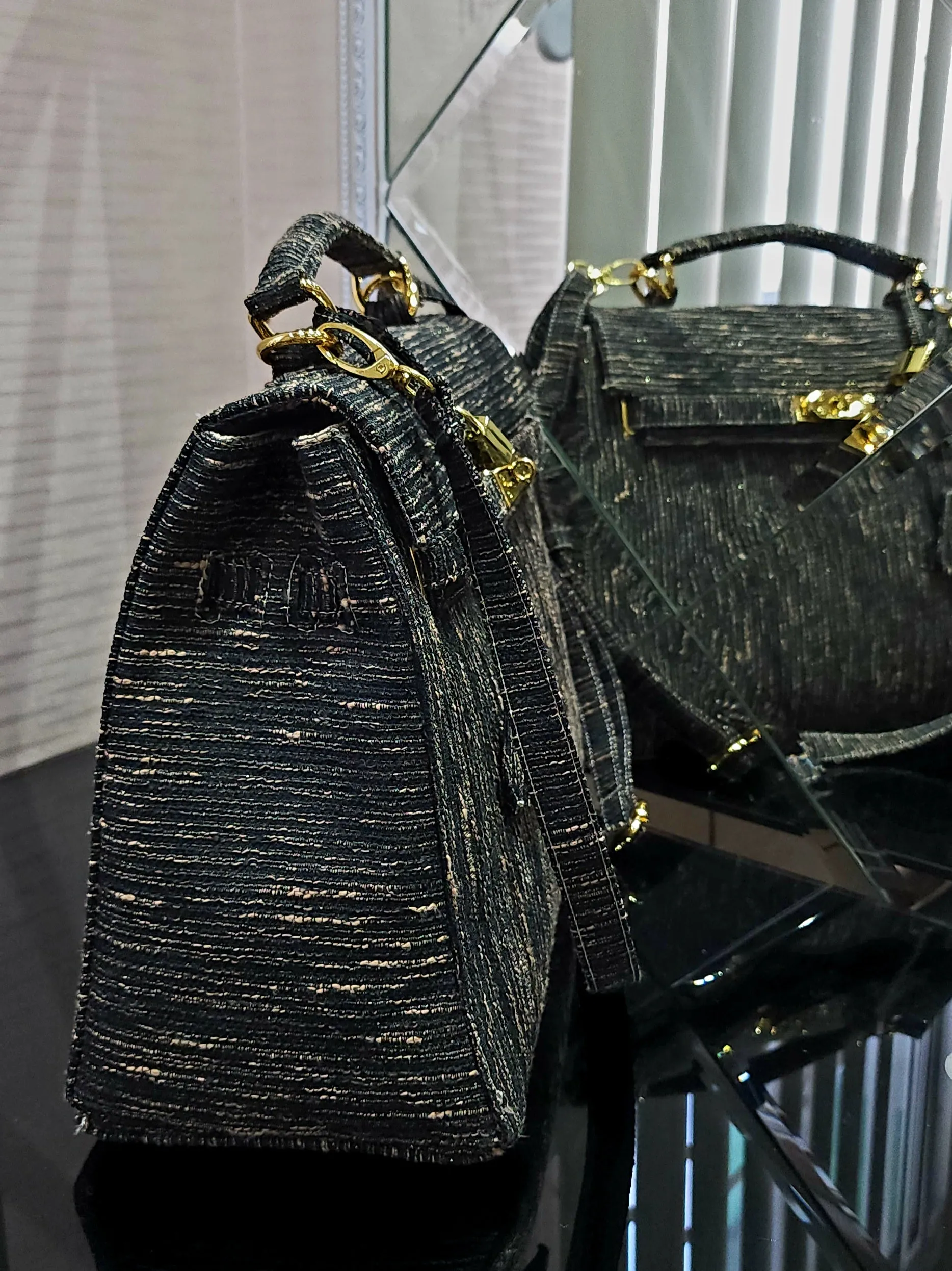 Handmade Tweed bag, Medium size (35cm)_style 24