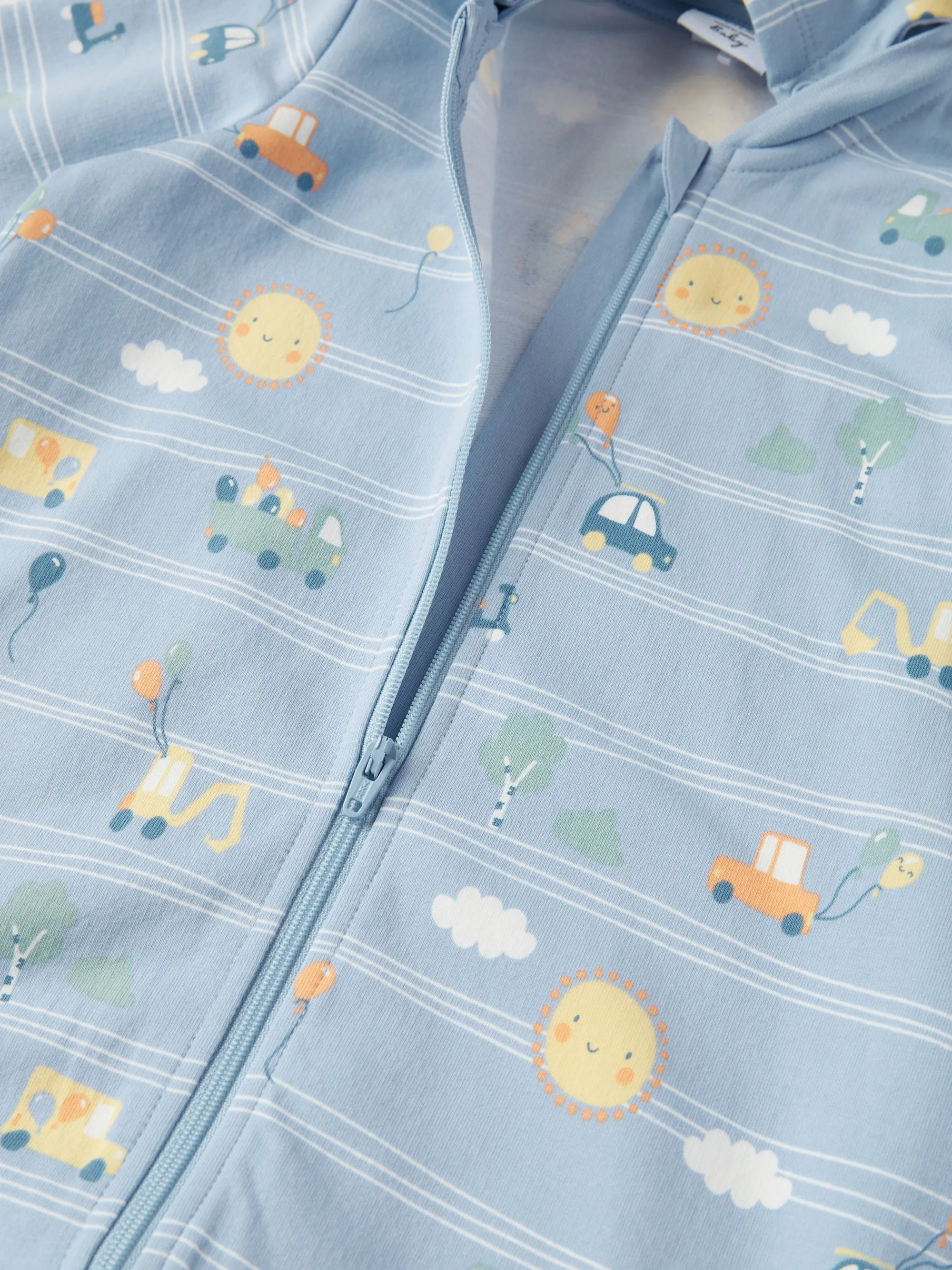 Happy Road Print  Baby All-in-one