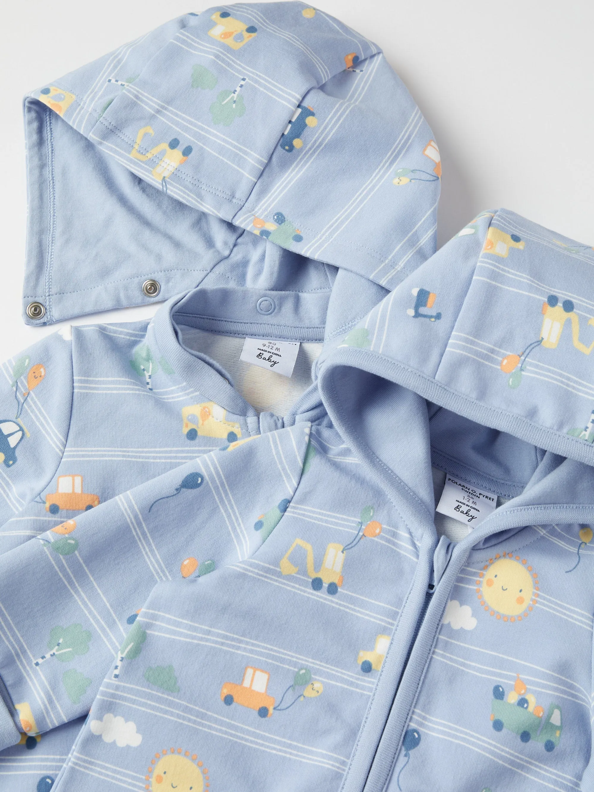 Happy Road Print  Baby All-in-one