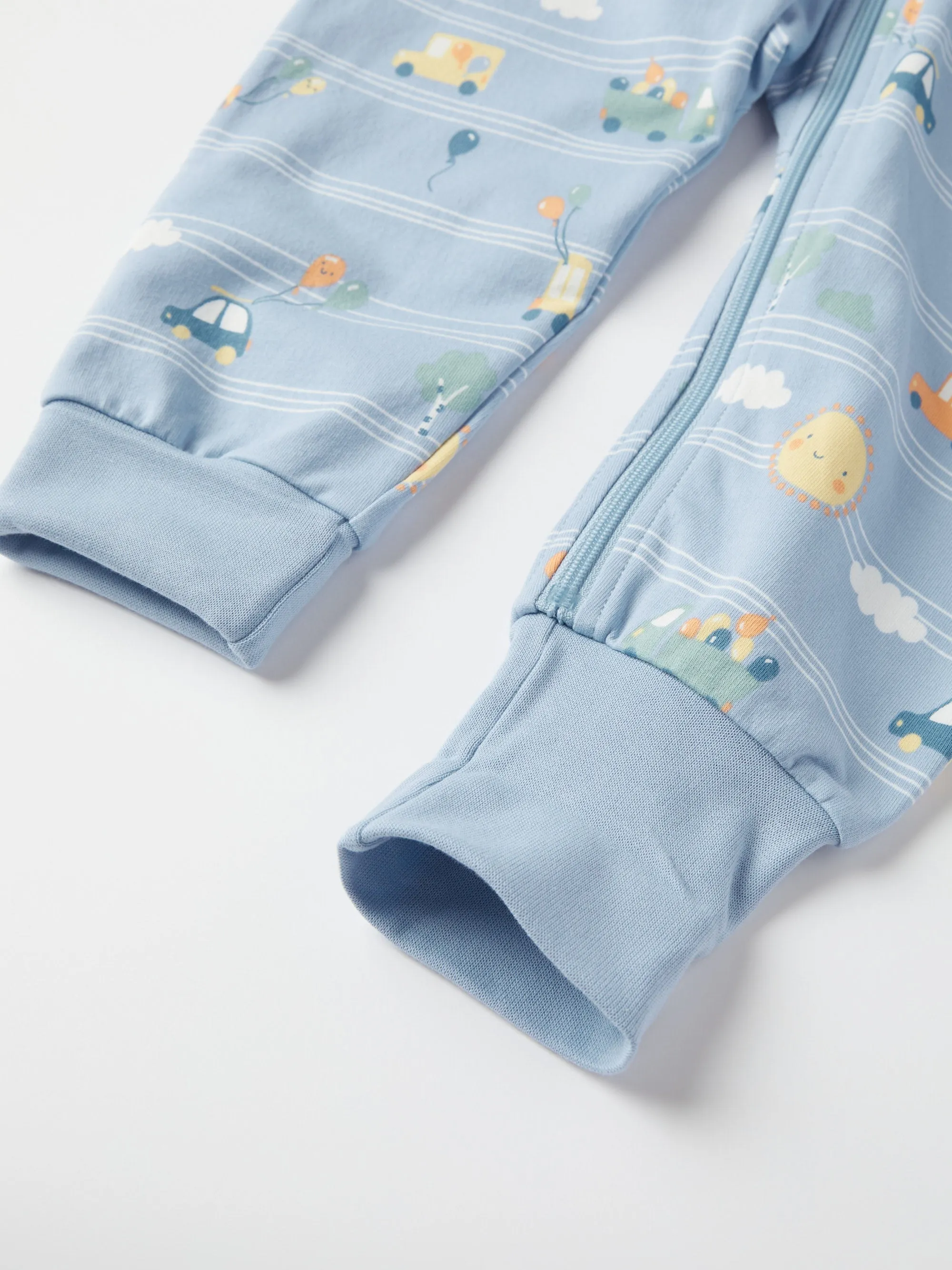 Happy Road Print  Baby All-in-one