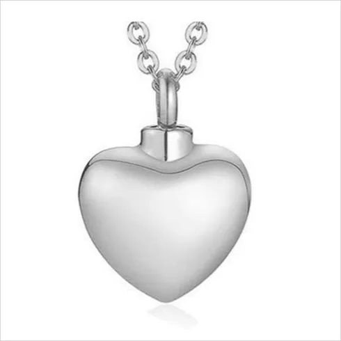 Heart Cremation Ashes Necklace Sympathy Gift with Luxury Gift Bag & Card