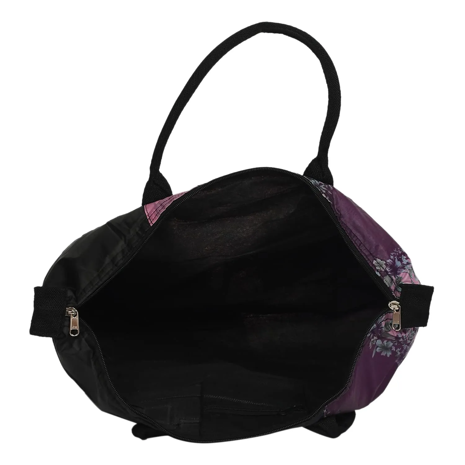 Heart Home Parachute Floral Print Shoulder Bag/Shopping Bag for Home & Travling with Handle (Pink) 54HH4194.