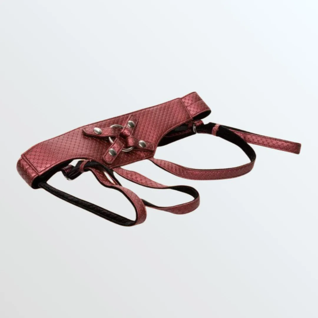Her Royal Harness the Regal Empress Red Strap-On Harness