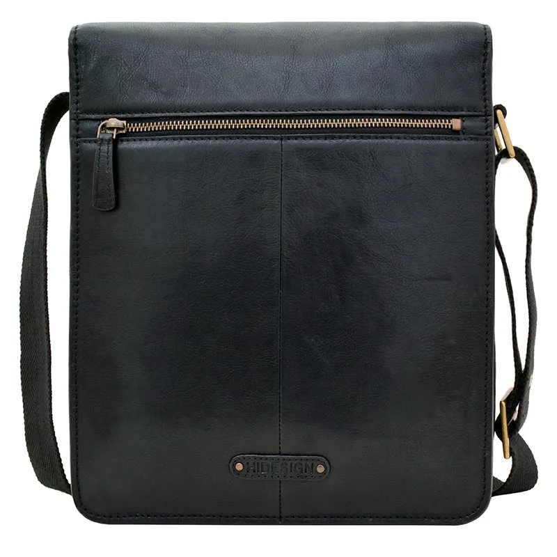 Hidesign Aiden Medium Leather Messenger Cross Body Bag