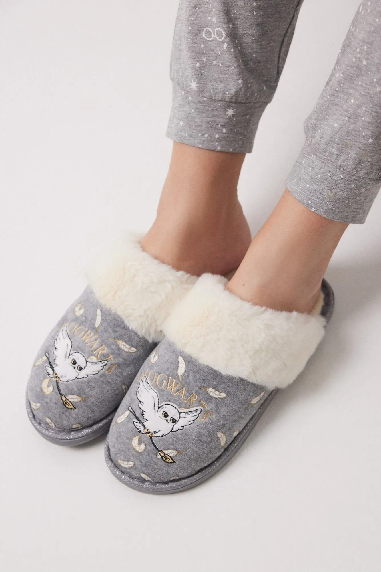 Hogwarts grey house slippers