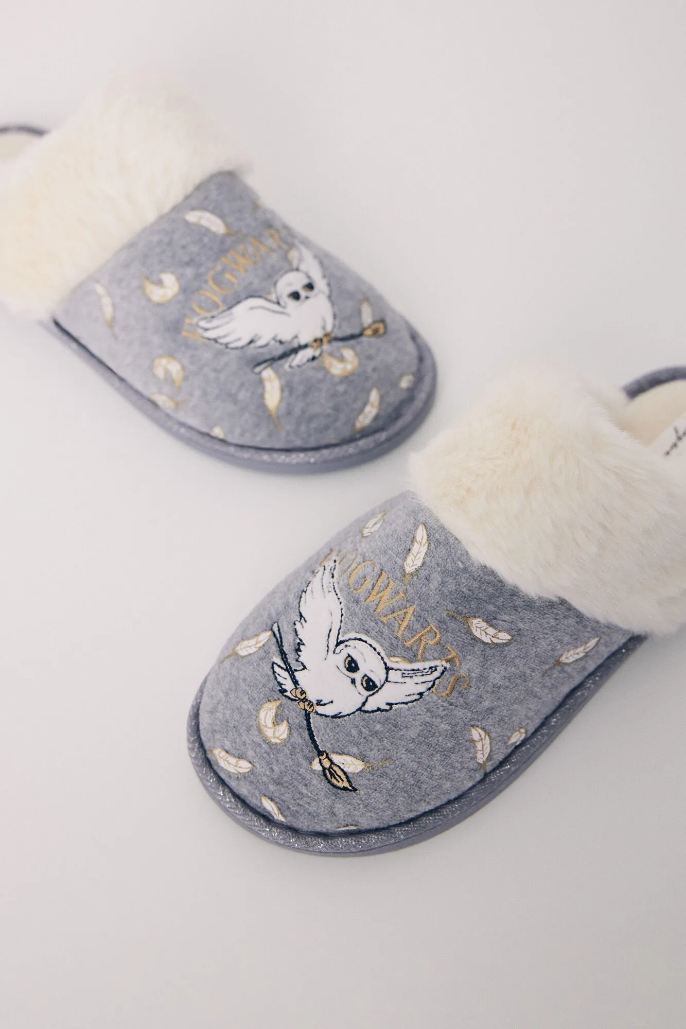 Hogwarts grey house slippers