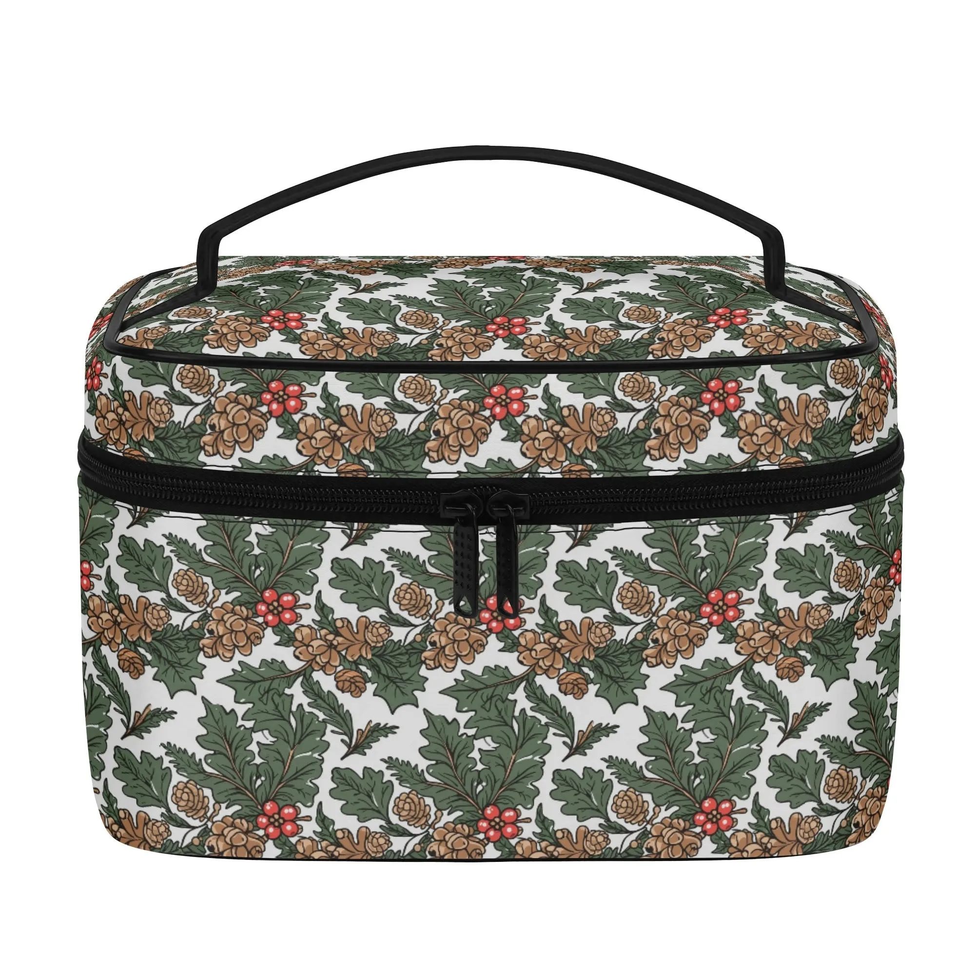 Holly Pine Leather Cosmetic Bag