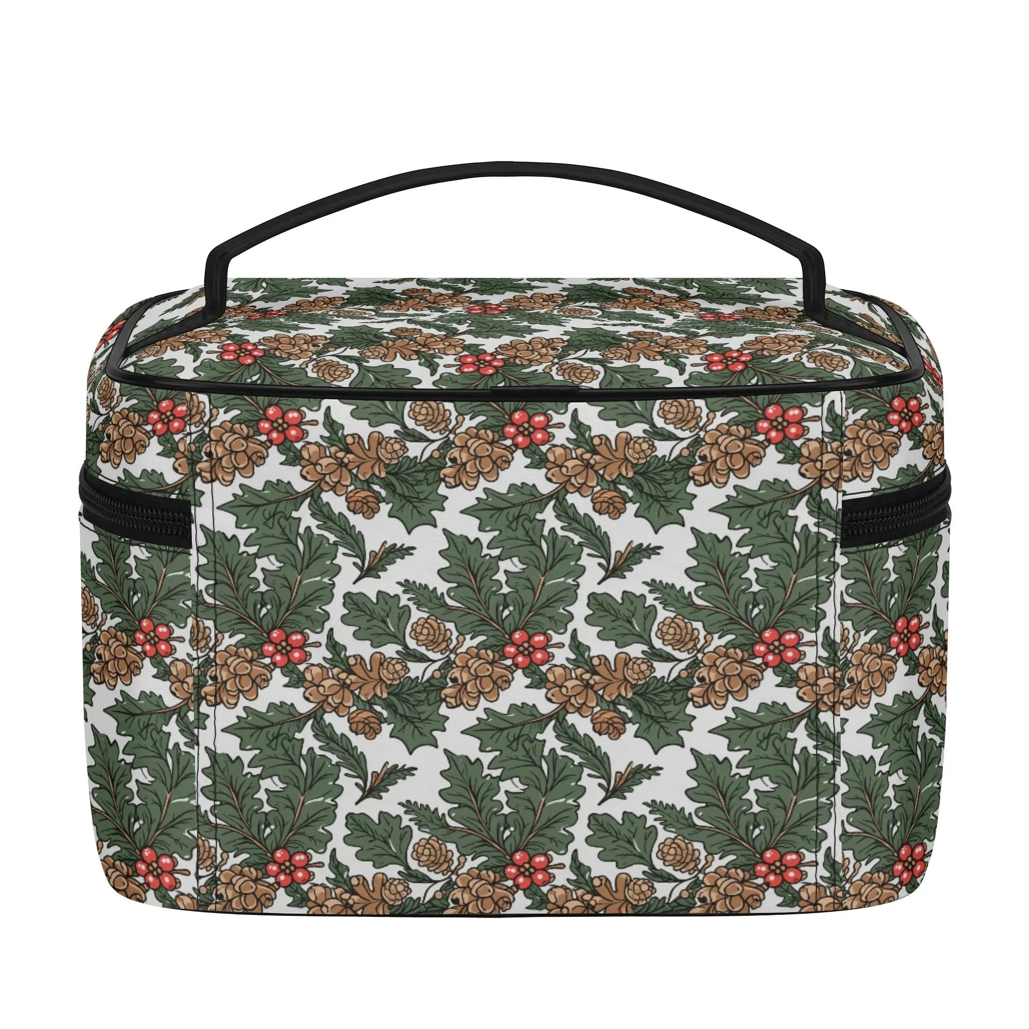 Holly Pine Leather Cosmetic Bag