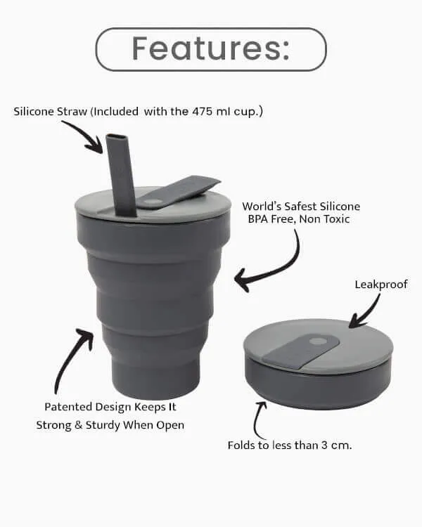 Hunu BPA-Free Folding Pocket Cup