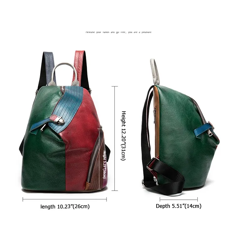 Iris Leather Backpack|Bag Cefn Lledr Iris