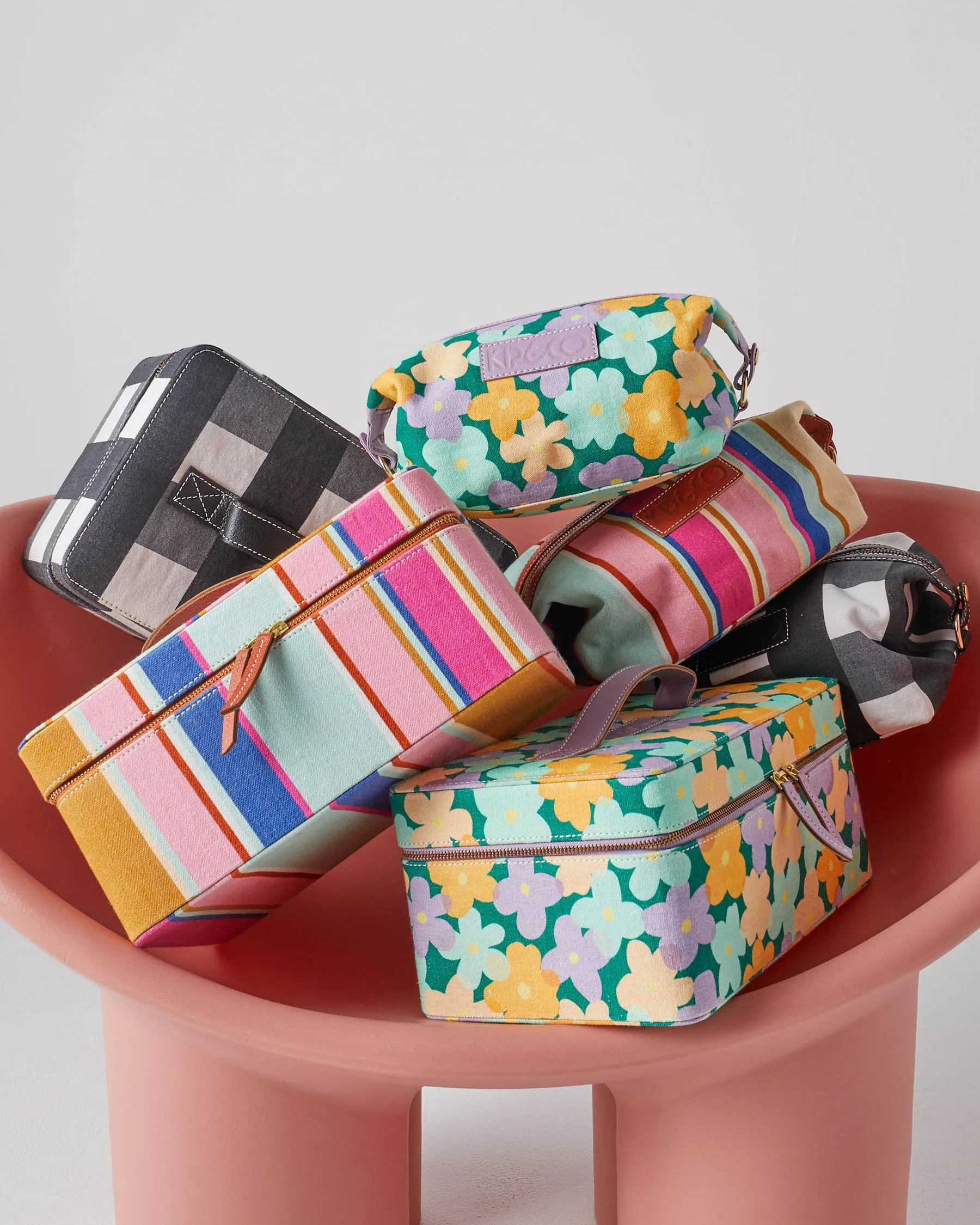 Jaipur Stripe Toiletry Case
