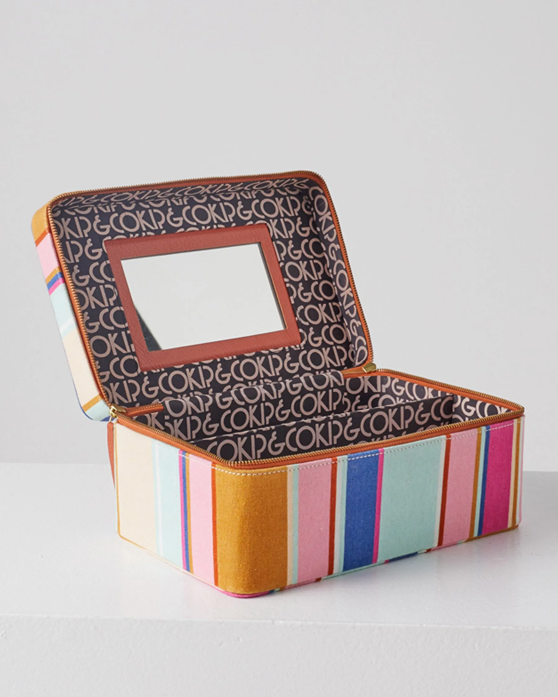 Jaipur Stripe Toiletry Case