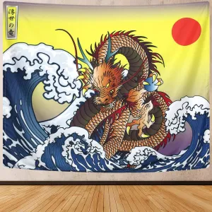 Japanese Dragon Tapestry