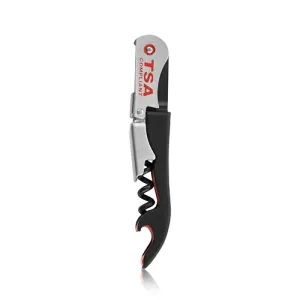 Jetsetterª: Black Double-Hinged TSA Compliant Corkscrew