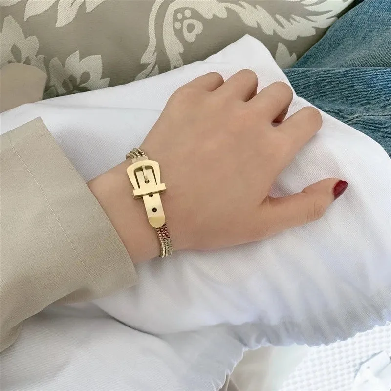 Jewelry Titanium Steel Exquisite Personality Bracelet Ring Wholesale