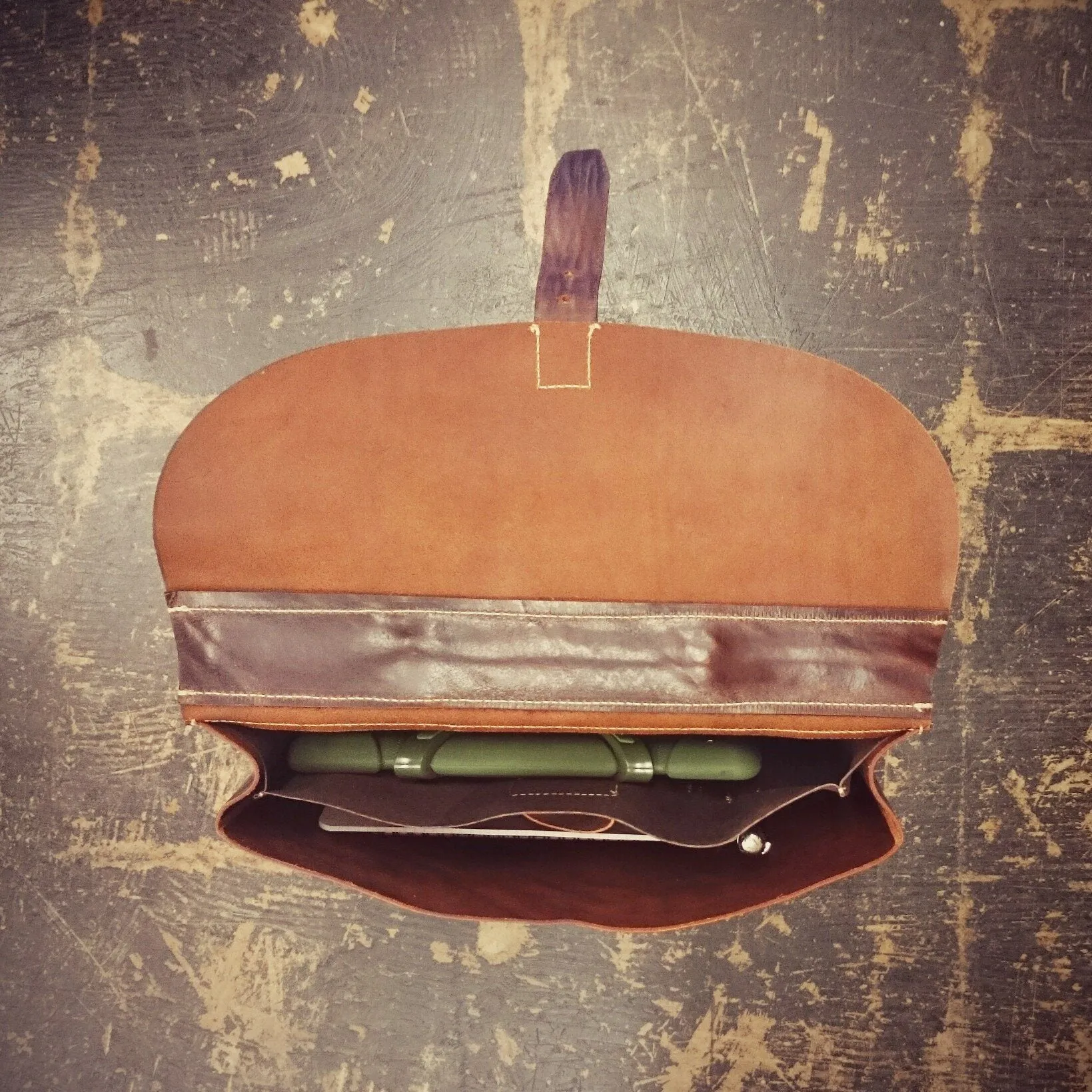 Jost Bronx Leather Briefcase, Cognac