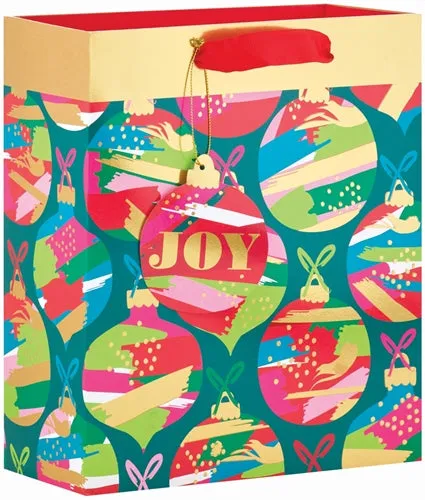 Joy Colorful Ornaments Medium Gift Bag