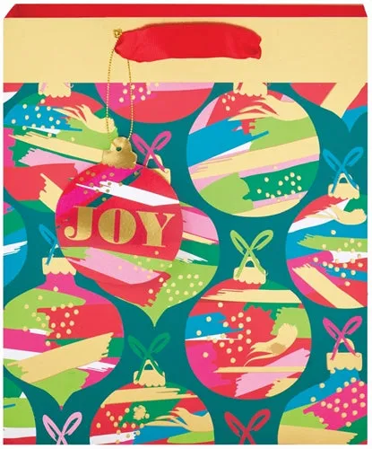 Joy Colorful Ornaments Medium Gift Bag