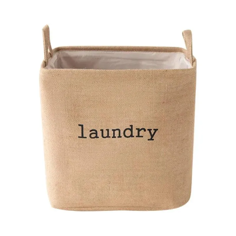Jute Foldable Laundry Hamper