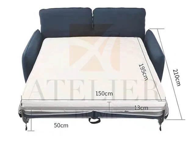 Kira Scratch Resistant Foldable Sofa Bed with Mattress
