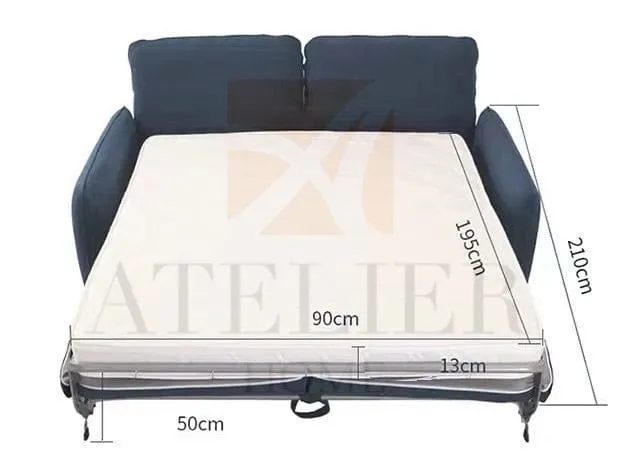 Kira Scratch Resistant Foldable Sofa Bed with Mattress