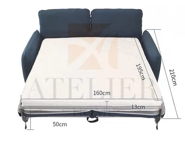 Kira Scratch Resistant Foldable Sofa Bed with Mattress