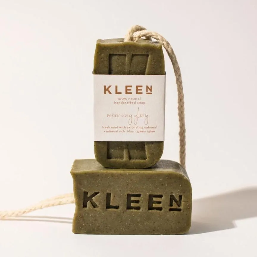 Kleen Morning Glory Natural Soap on a Rope