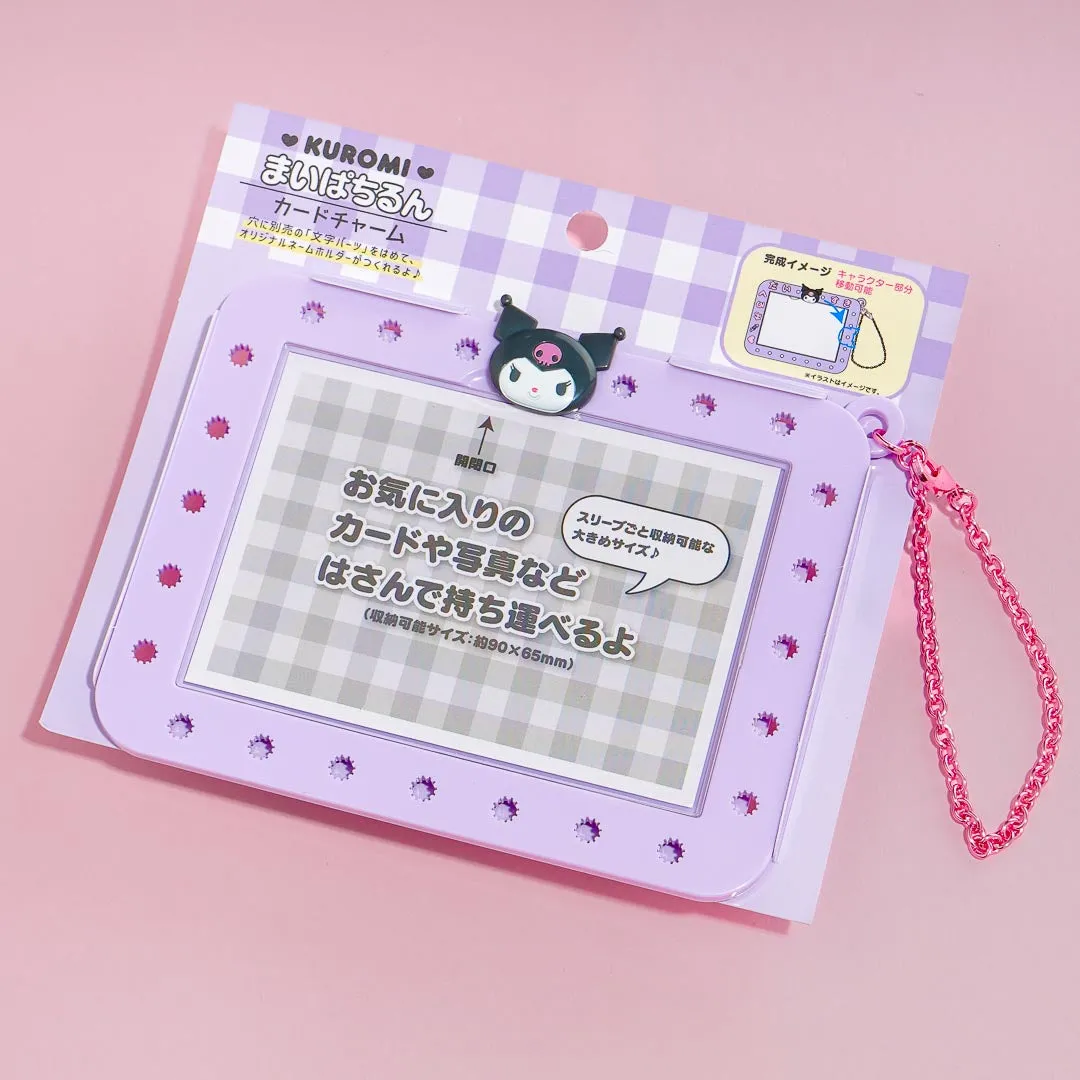 Kuromi Custom Photocard Holder Charm