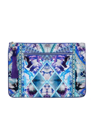 LARGE CANVAS CLUTCH THE BLUE MARKET