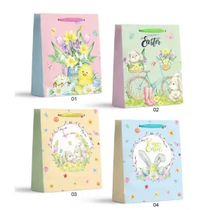 Large Easter Glitter Vintage Bag - 26cm x 32cm x 10cm