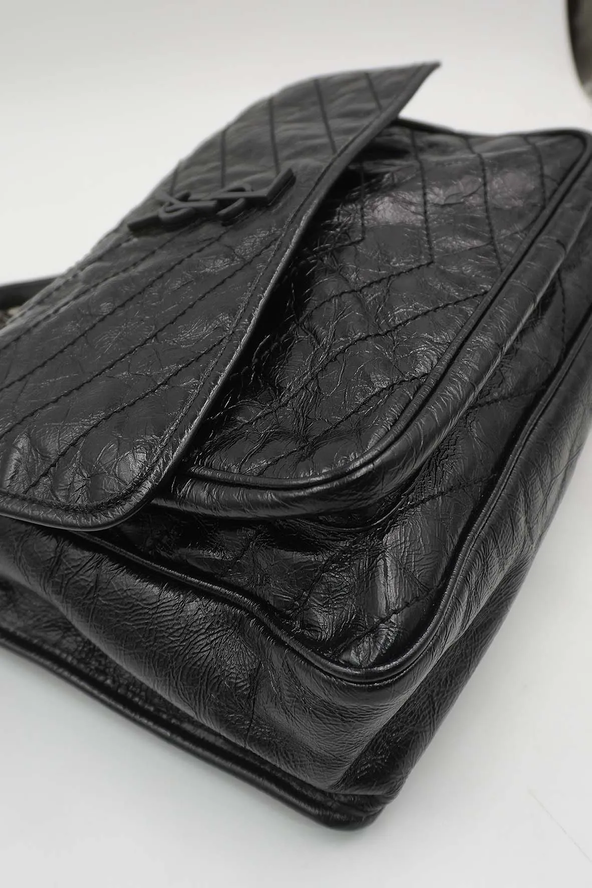 Large Monogram Matelasse Niki Bag Black