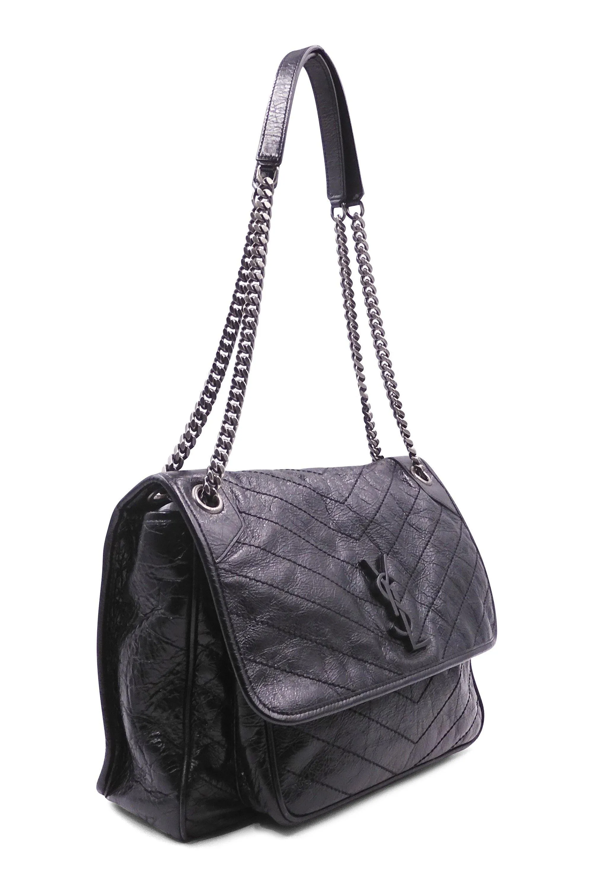 Large Niki Black With Silver Hardware Black