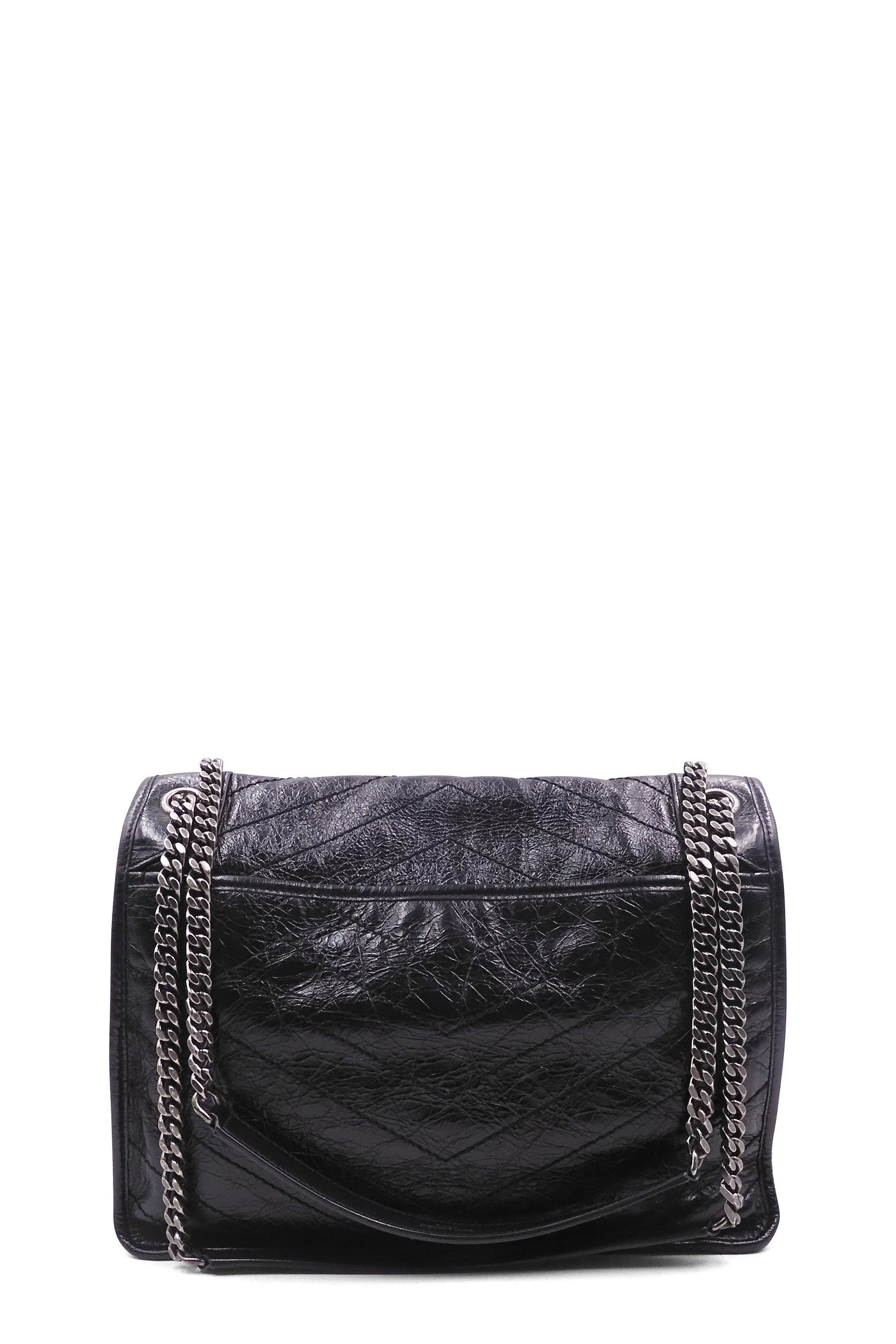 Large Niki Black With Silver Hardware Black