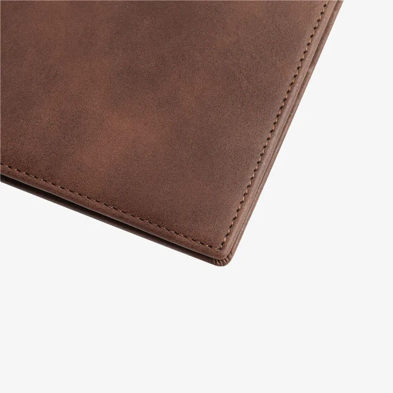 Laser Lettered Wallet For Family Gift Vintage Leather Purse