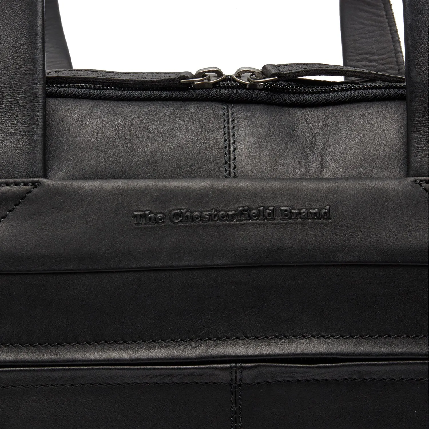 Leather Laptop Bag - The Chesterfield Brand Ryan Black